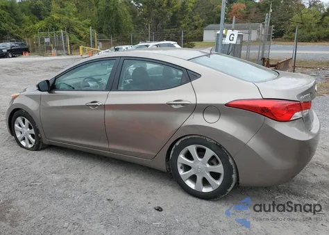 2013 Hyundai Elantra Gls from USA, damaged, VIN 5NPDH4AE8DH378331